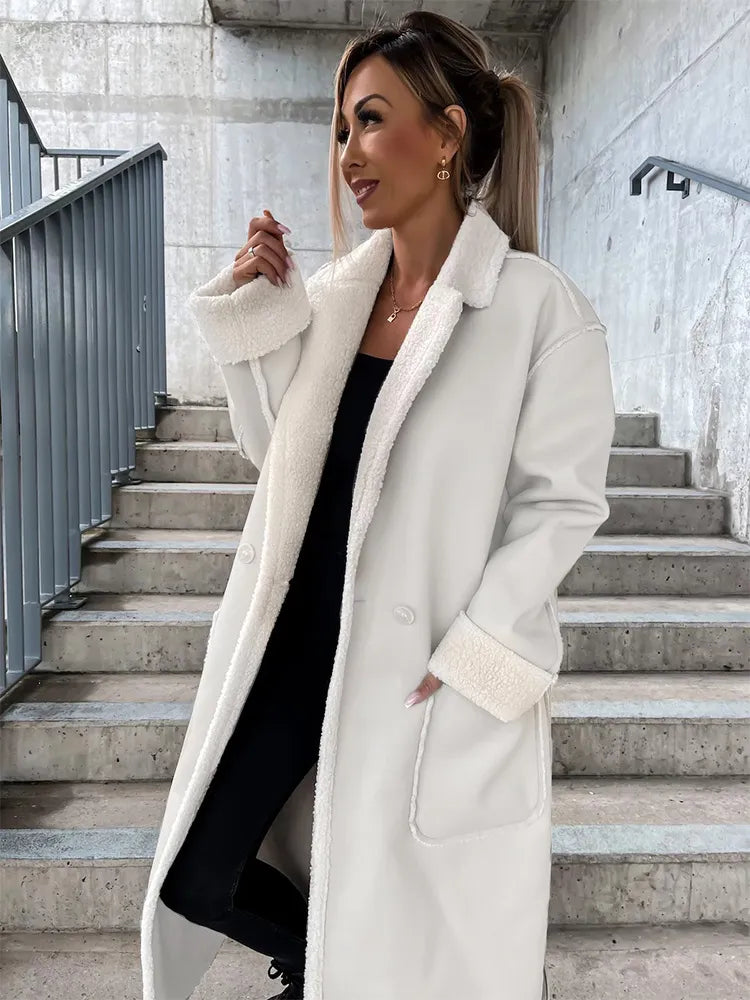 Lederjacke mit Fell