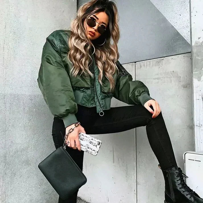 Valenzora | vielseitige Damen Bomberjacke