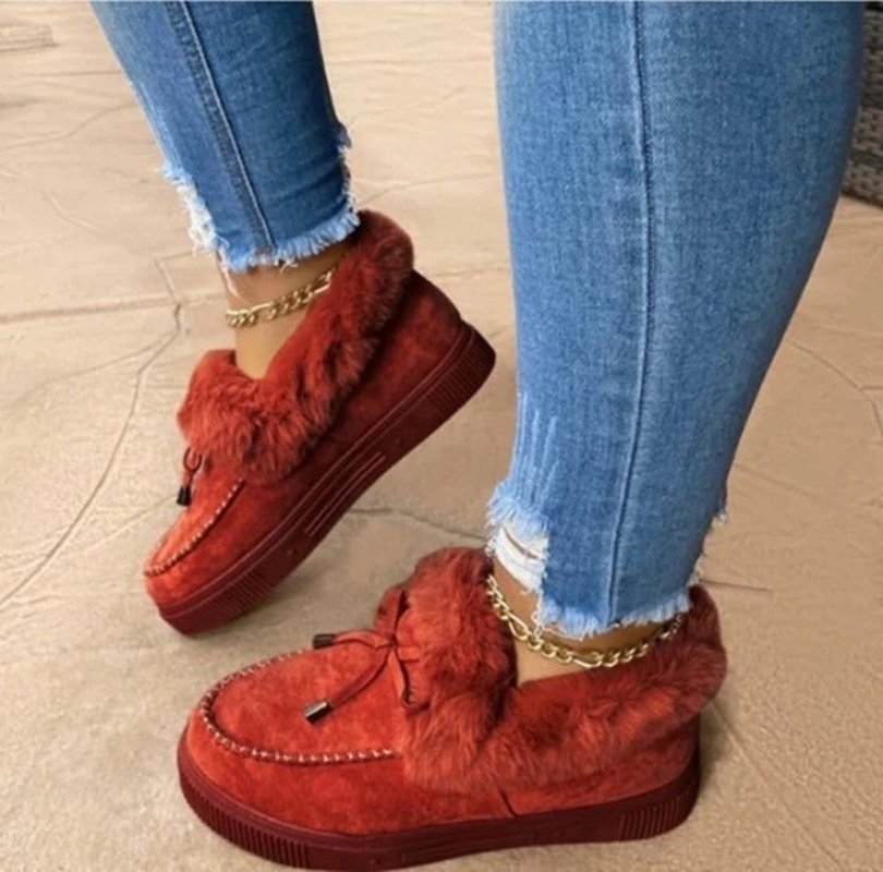 Valenzora | Warm slippers with fur for winter