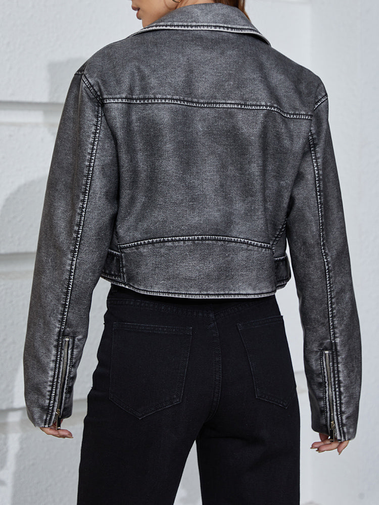 Valenzora | Short, faded denim jacket | Alanaria