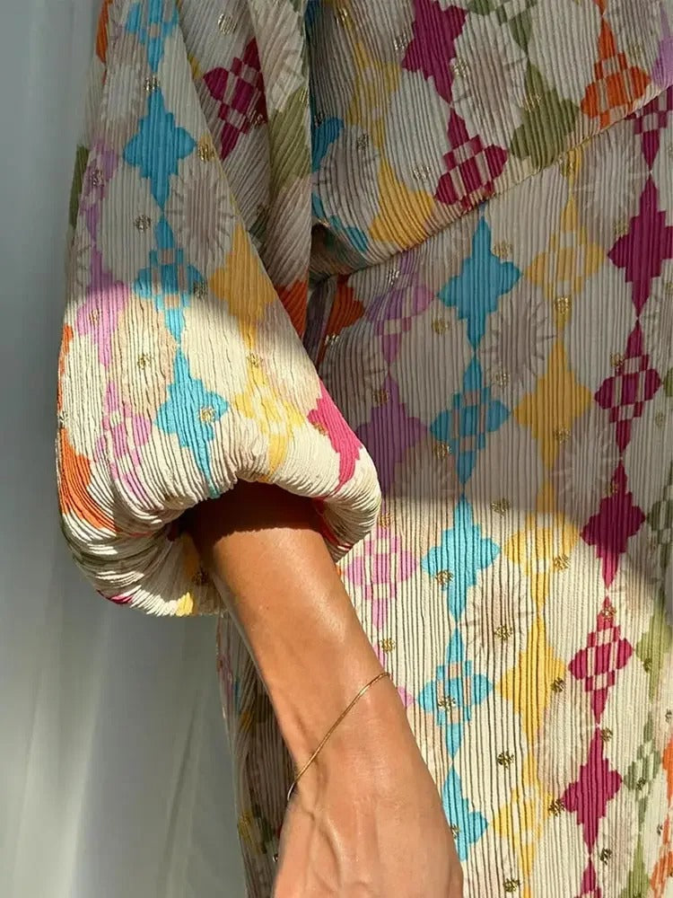 Valenzora | Colorful Geometric Set for Women