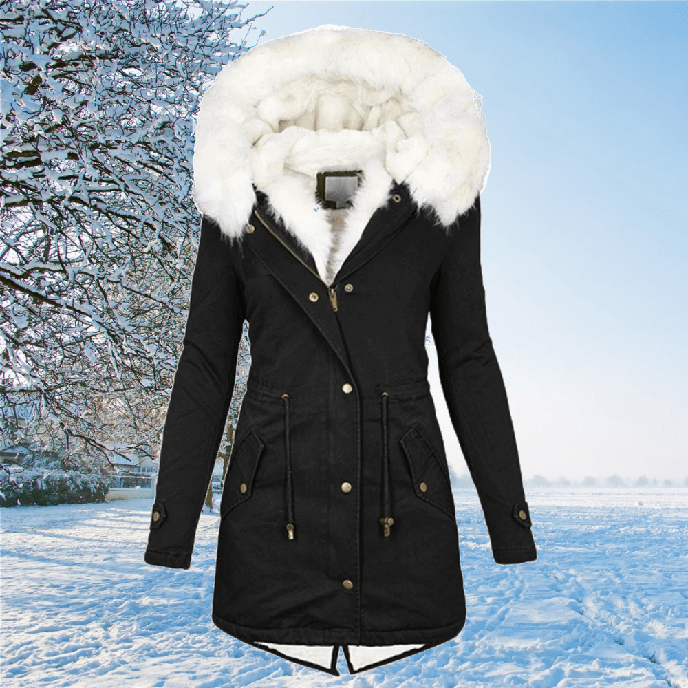 Valenzora | Women's Winter Jacket with Fur Collar