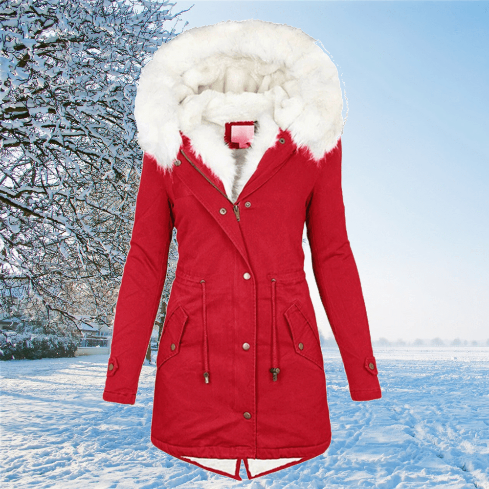 Valenzora | Women's Winter Jacket with Fur Collar