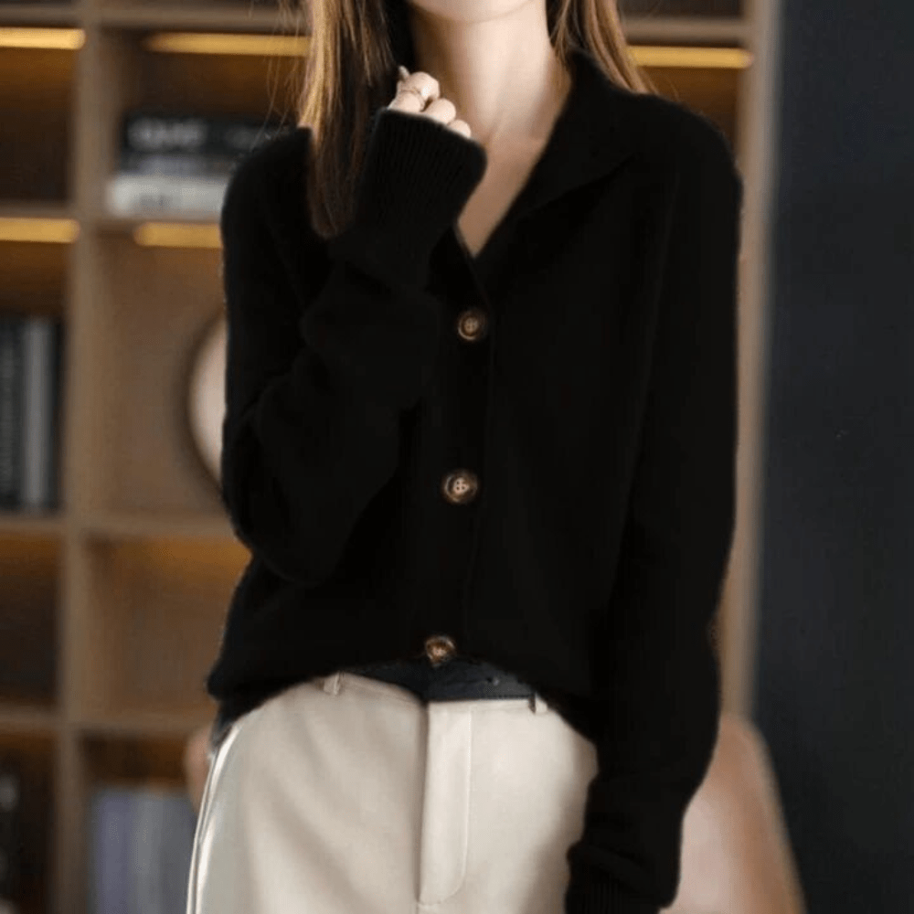 Valenzora | Button-Up Cashmere Vest for Women