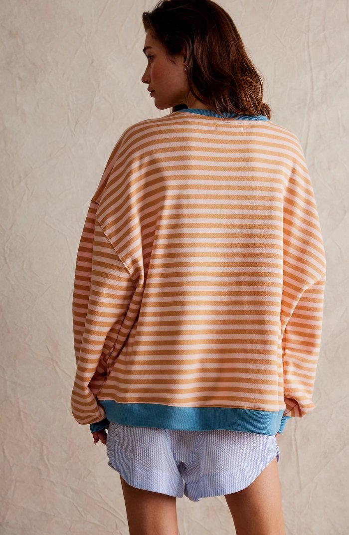 Valenzora | Gestreifter Plus-Size-Pullover