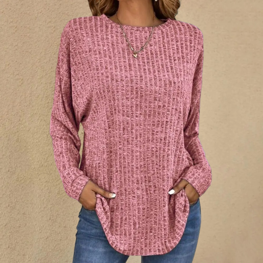 Valenzora - Women's Basic Shirt with Round Neck