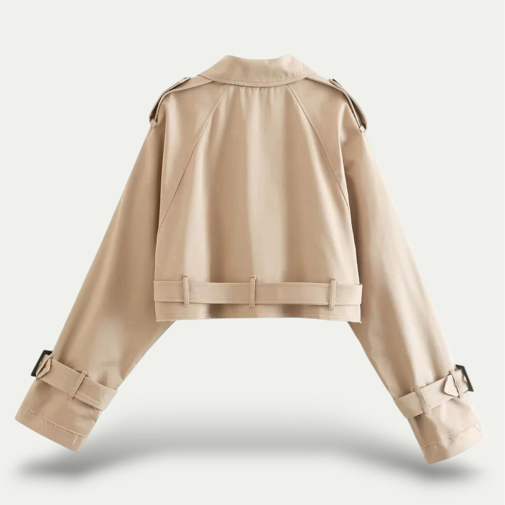 Valenzora | Eleganter Vintage-Trenchcoat aus hochwertigem Stoff