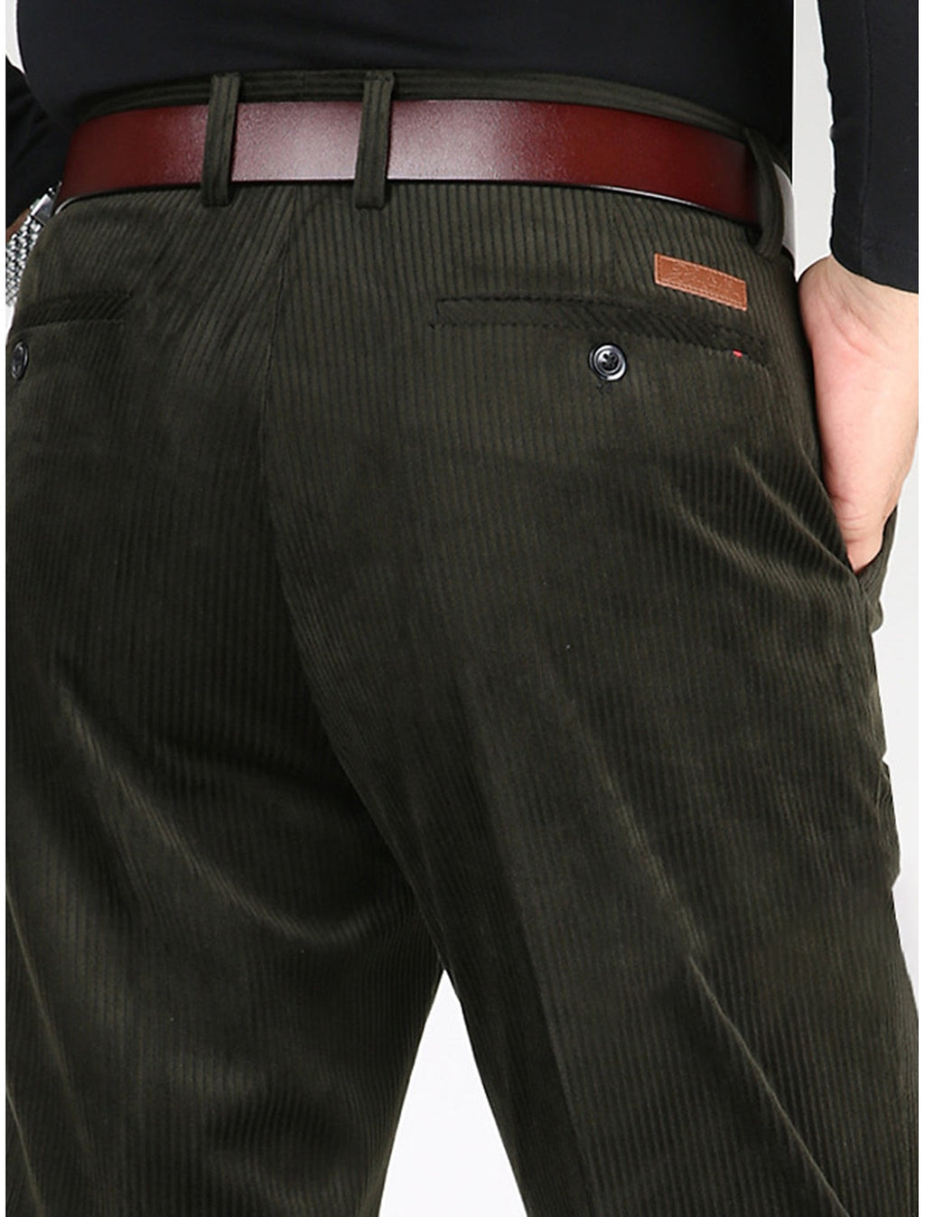 Valenzora | Fashionable corduroy trousers for summer with stylish pockets