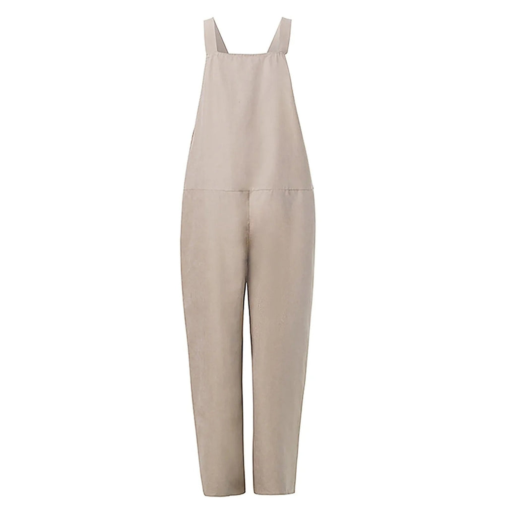 Jumpsuit aus locker gewebtem Polyester und Elasthan
