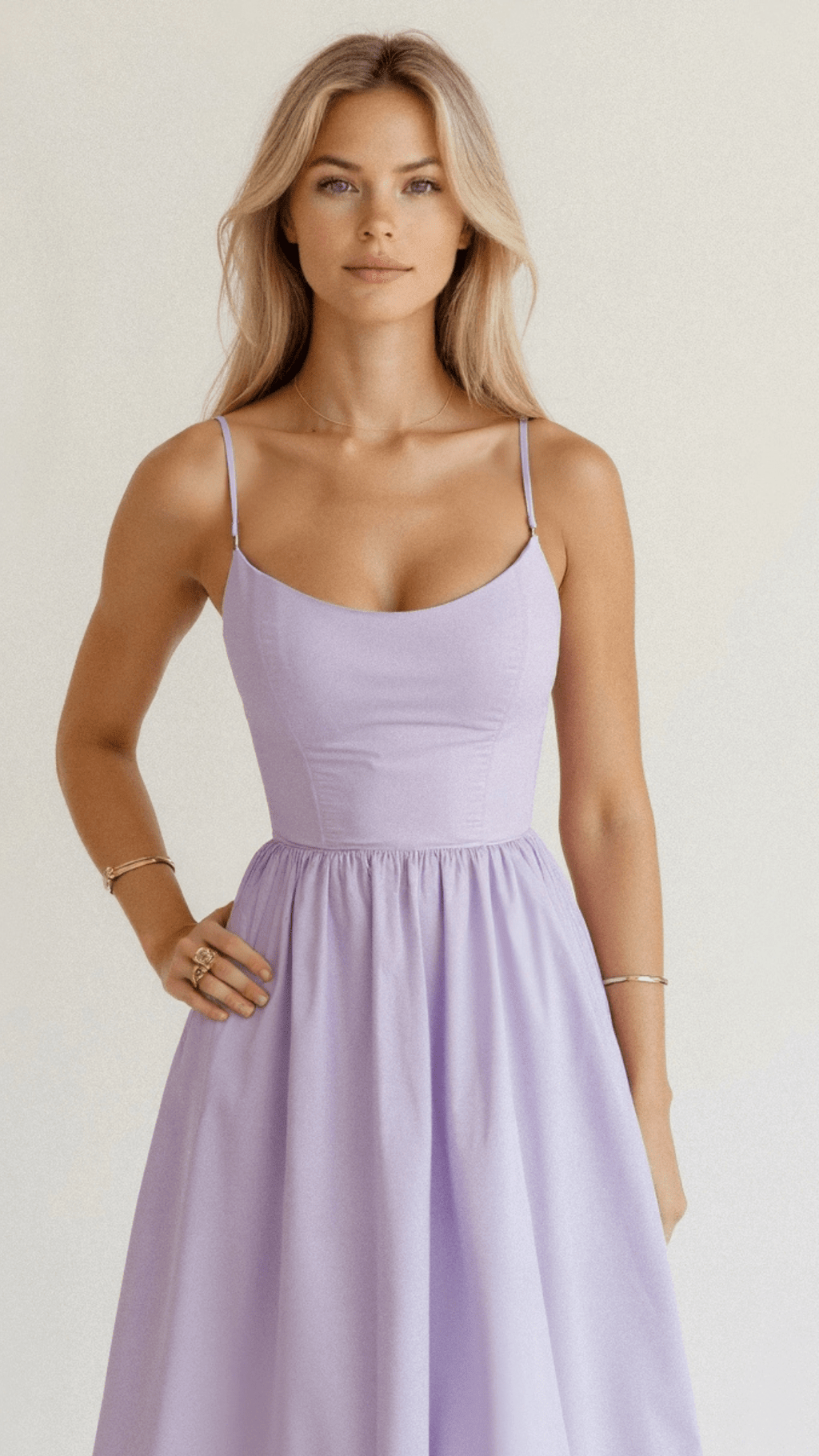 Valenzora | Elegantes ärmelloses Midikleid für Damen