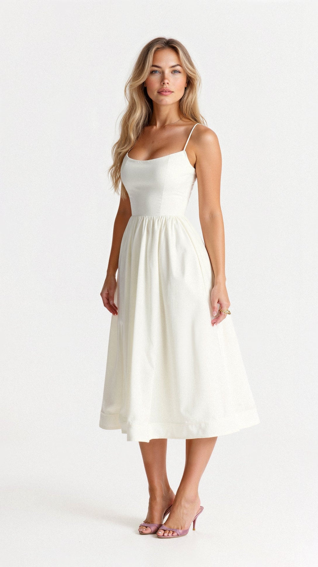 Valenzora | Elegantes ärmelloses Midikleid für Damen