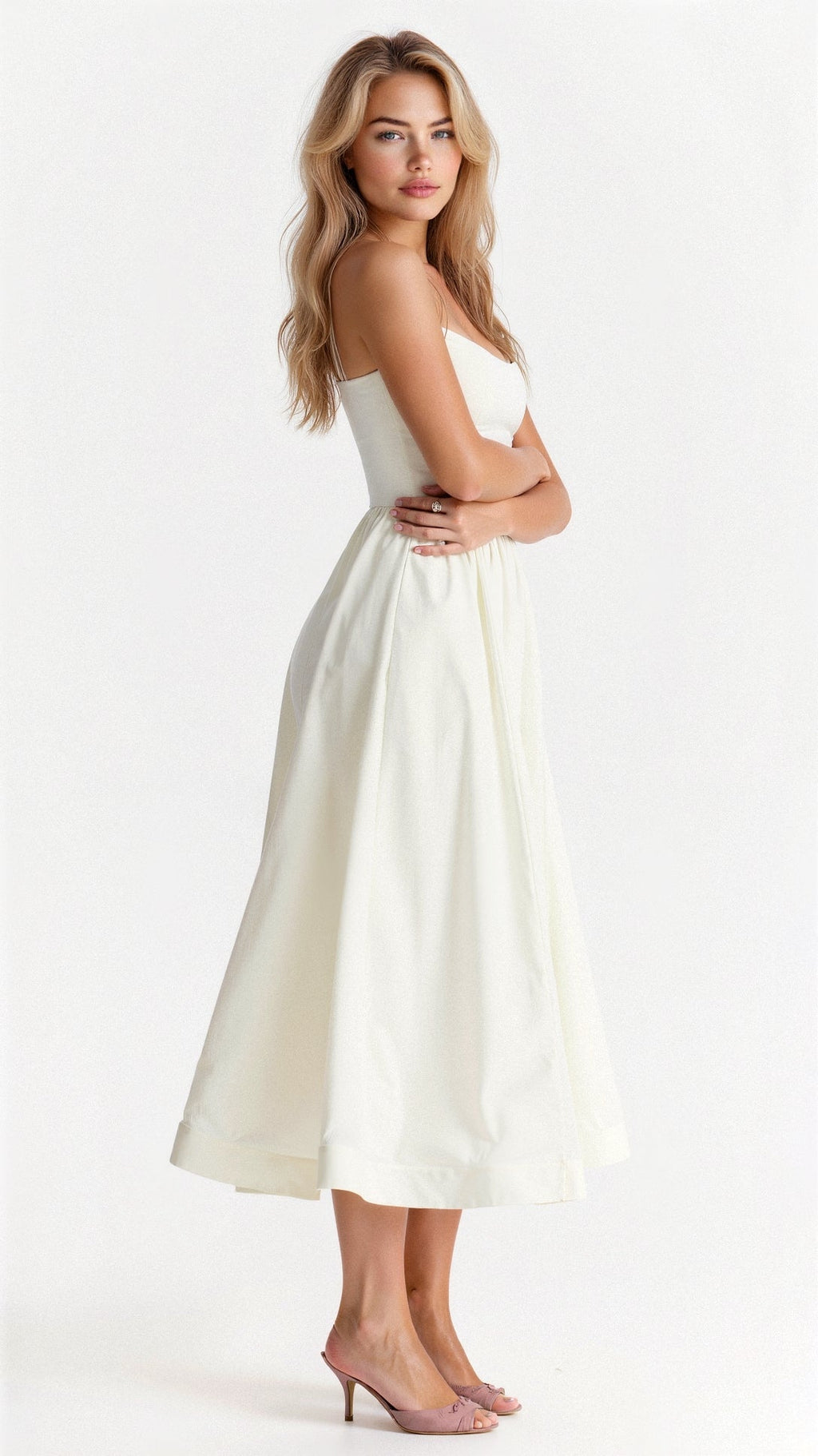 Valenzora | Elegantes ärmelloses Midikleid für Damen