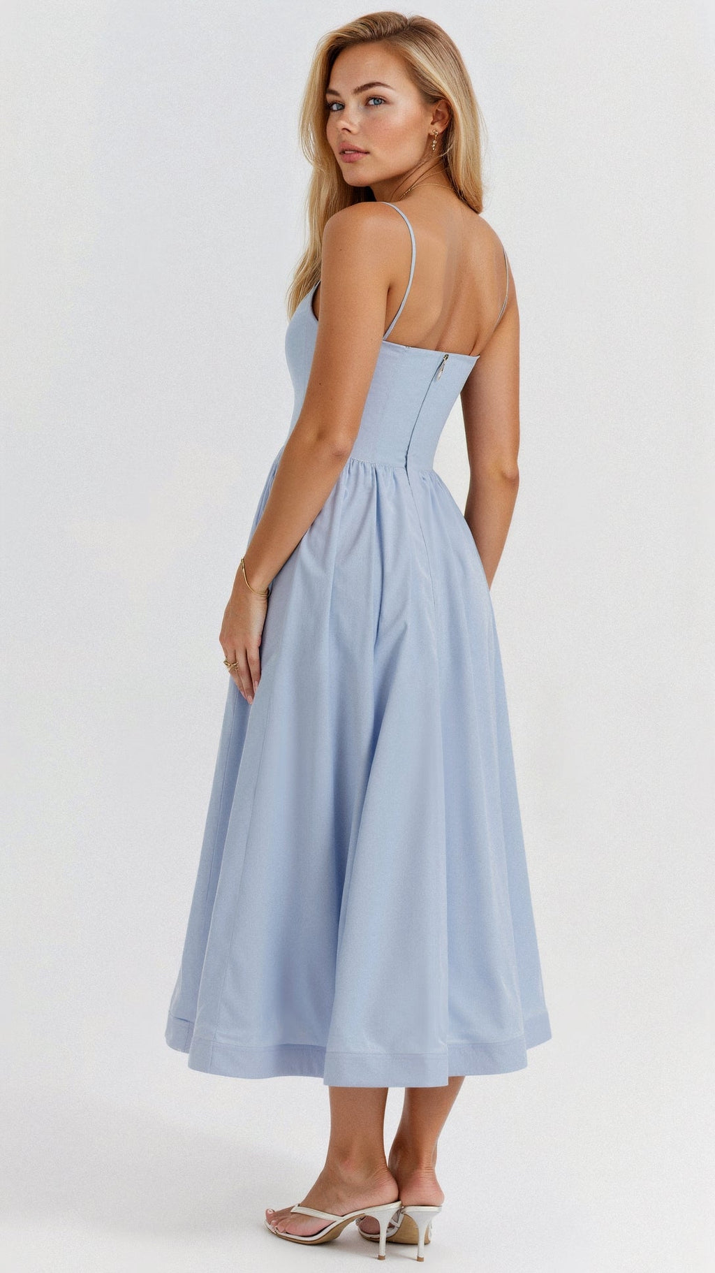 Valenzora | Elegantes ärmelloses Midikleid für Damen