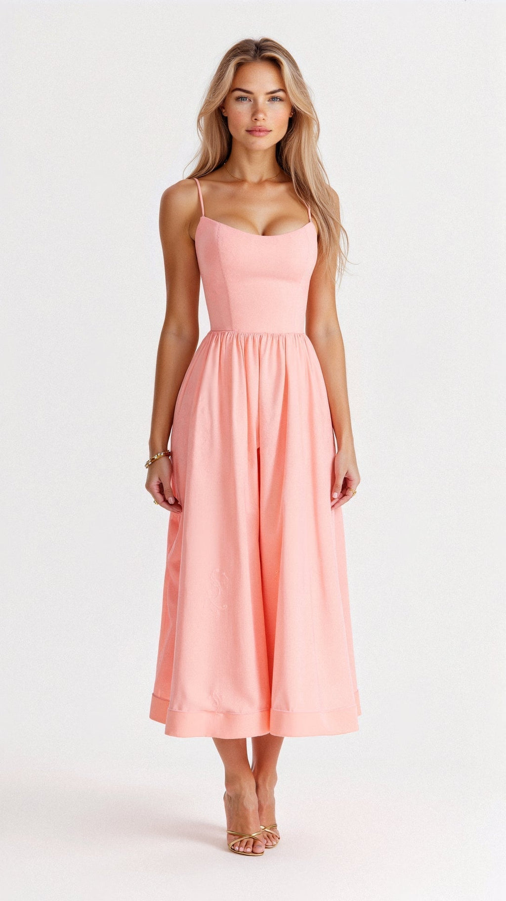 Valenzora | Elegantes ärmelloses Midikleid für Damen