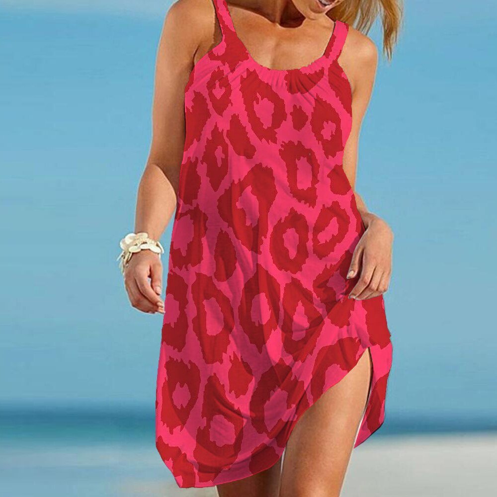 Valenzora | Kleid mit wildem Leopardenmuster