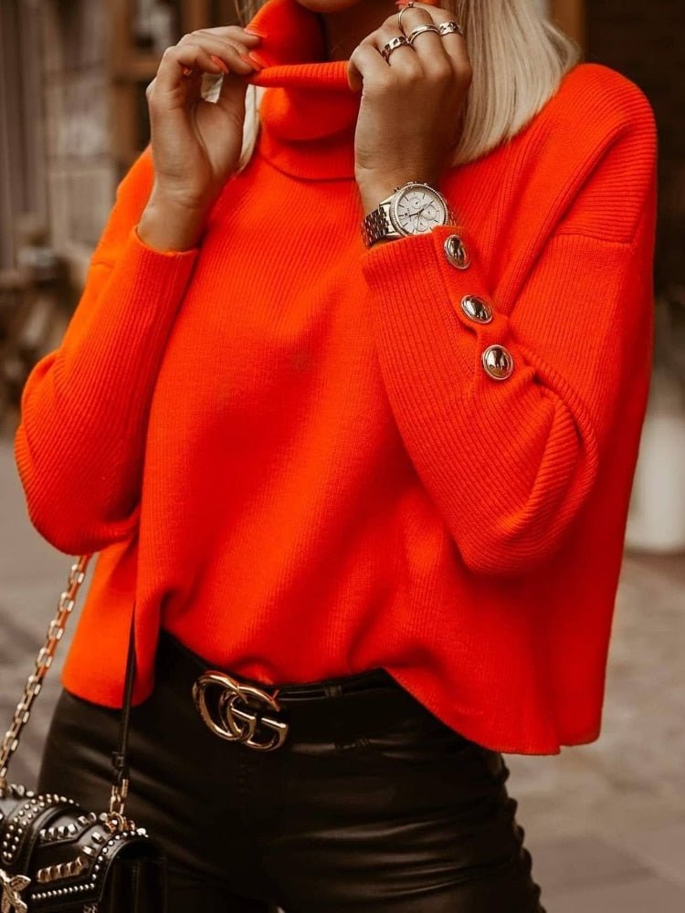 Valenzora | Elegant roll-neck sweater for women
