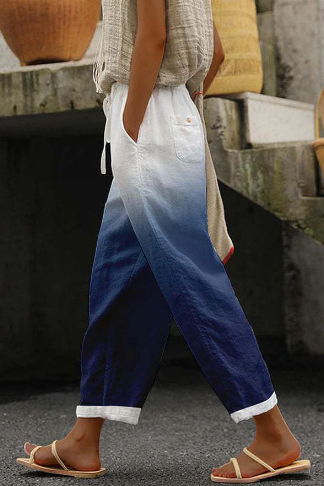 Valenzora | Lässig Unique Printed Button Pocket Pants