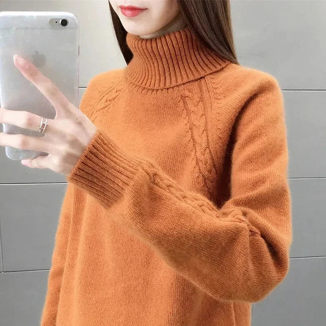 Valenzora – Eleganter Rollkragenpullover für Damen