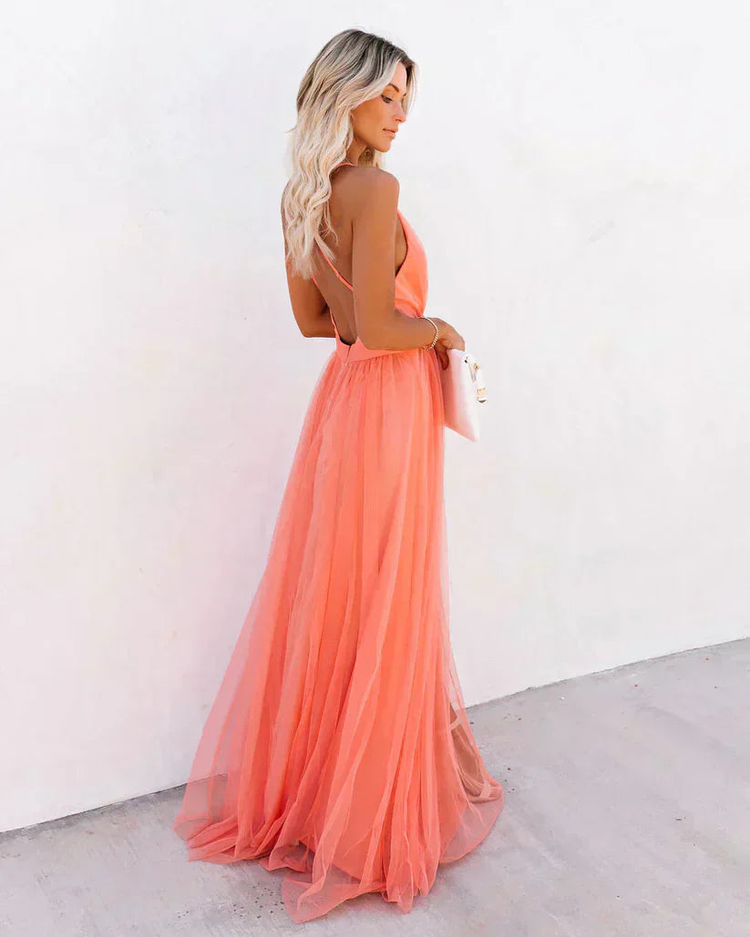 Valenzora | Long dress 'petaldust'