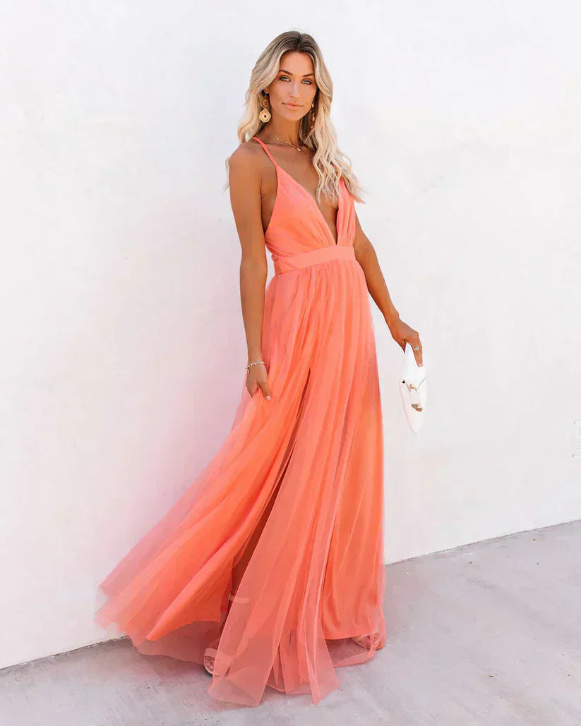Valenzora | Long dress 'petaldust'