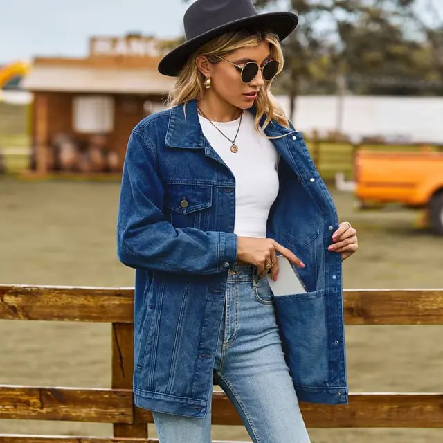 Valenzora Die Vintage-Jeansjacke unter Ihrem Mantel