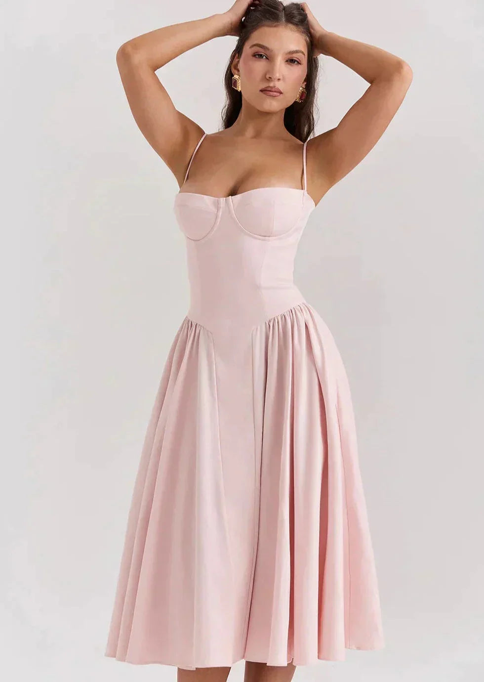 Dress with corset