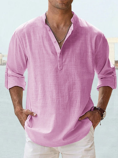 Valenzora | Breathable cotton linen shirt, casual fit