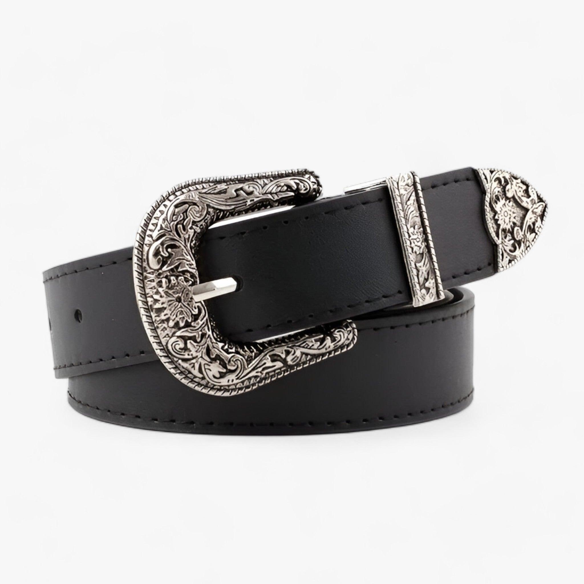 Valenzora | Boho Western Ledergürtel für Damen im Vintage-Stil & strapazierfähiges Design