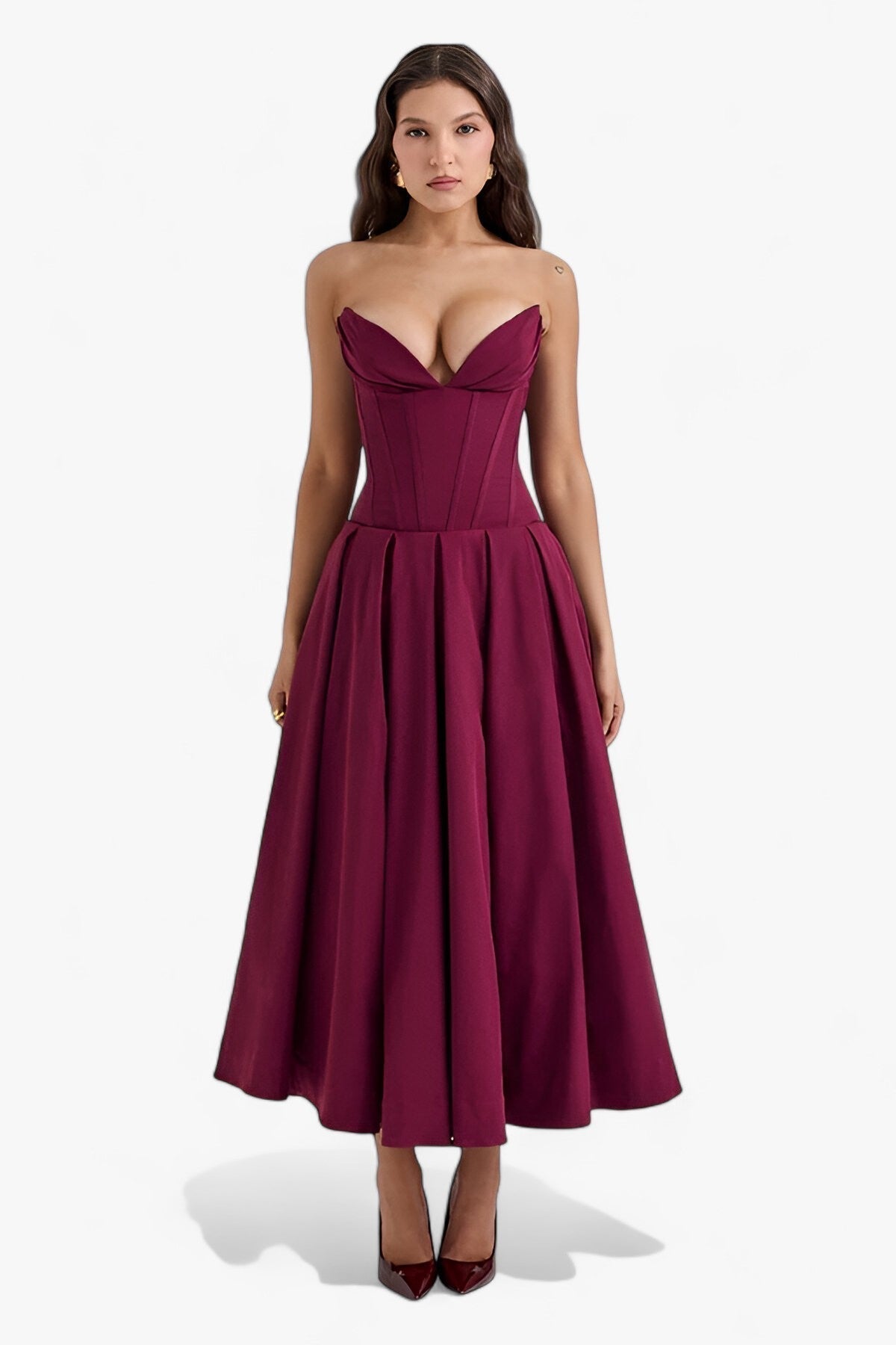 Schwarzes Korsettkleid