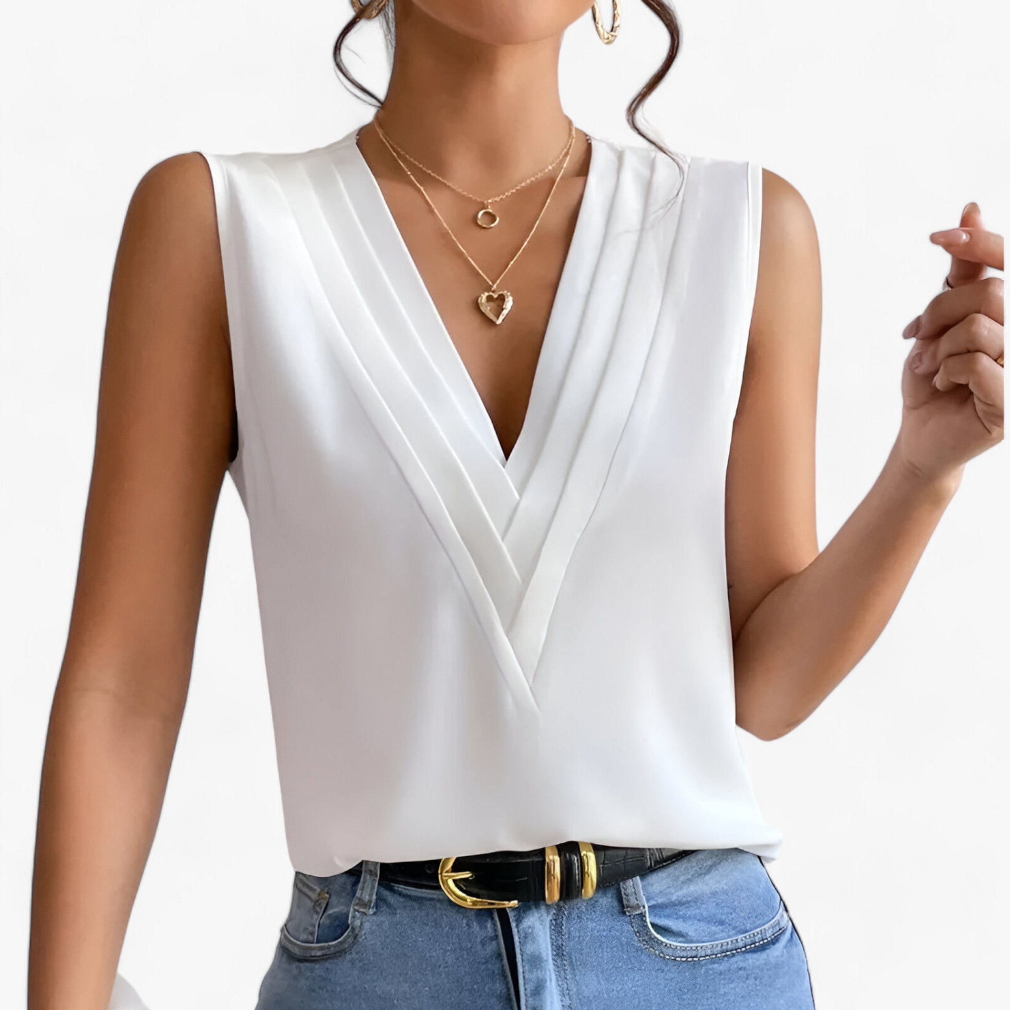 Ärmellose Bluse – Für mühelosen Komfort