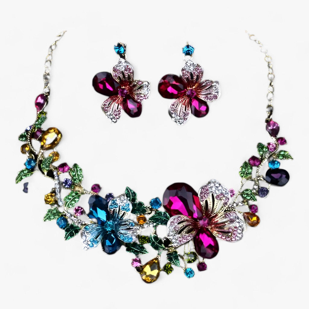 Valenzora | Brautschmuck Blumenketten und Ohrringe
