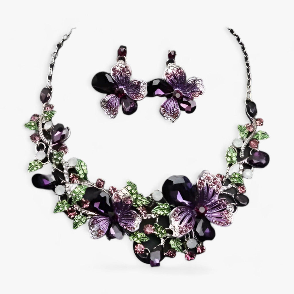 Valenzora | Brautschmuck Blumenketten und Ohrringe