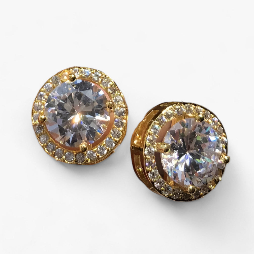 Round stud earrings - Add timeless sophistication to your look