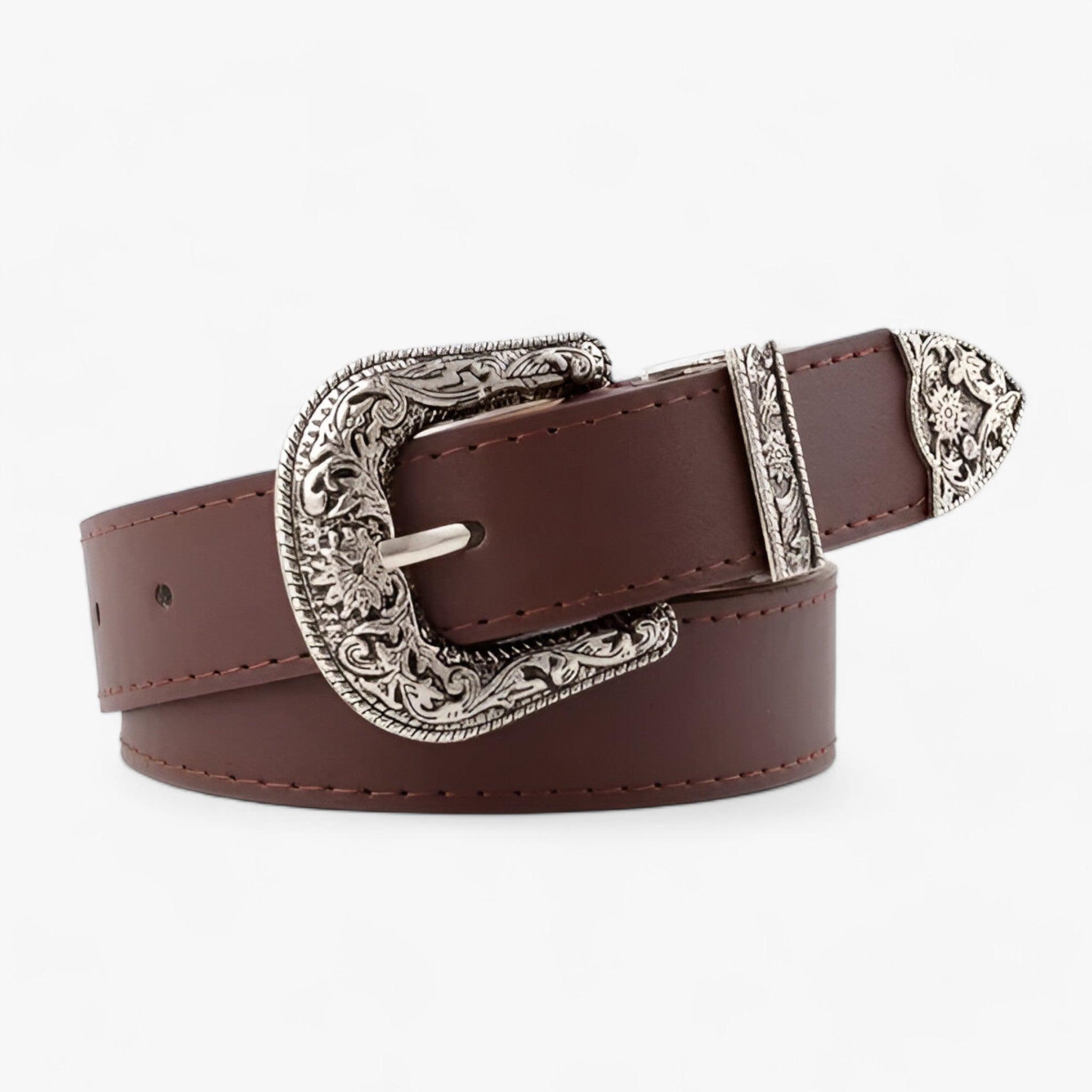 Valenzora | Boho Western Ledergürtel für Damen im Vintage-Stil & strapazierfähiges Design