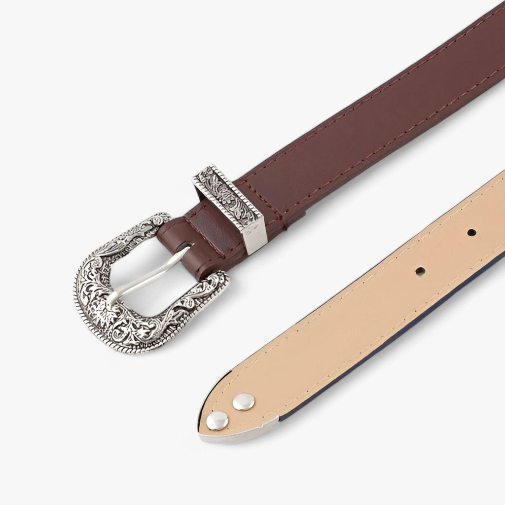 Valenzora | Boho Western Leather Belt for Women Vintage Style & Durable Design