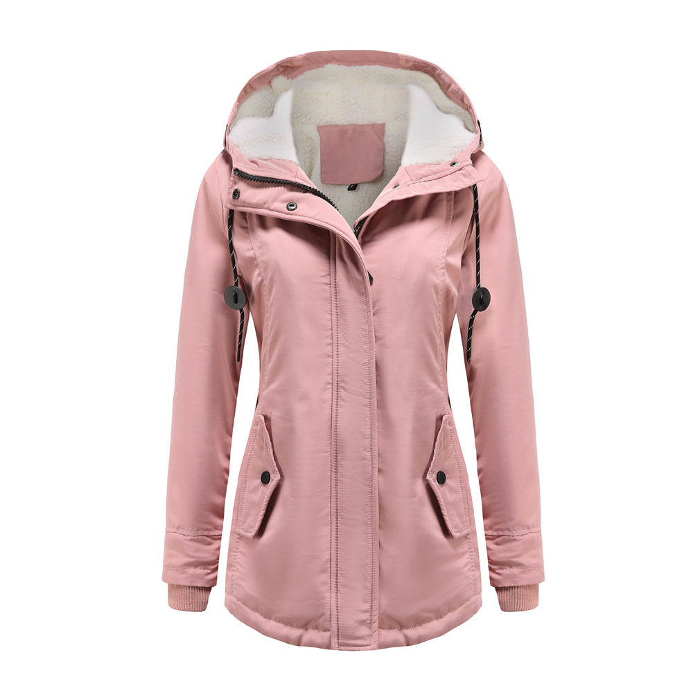 Winter jacket | Warm parka coat with hood for women