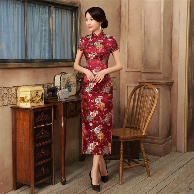 Valenzora | Green Rayon Cheongsam Chinese Classical