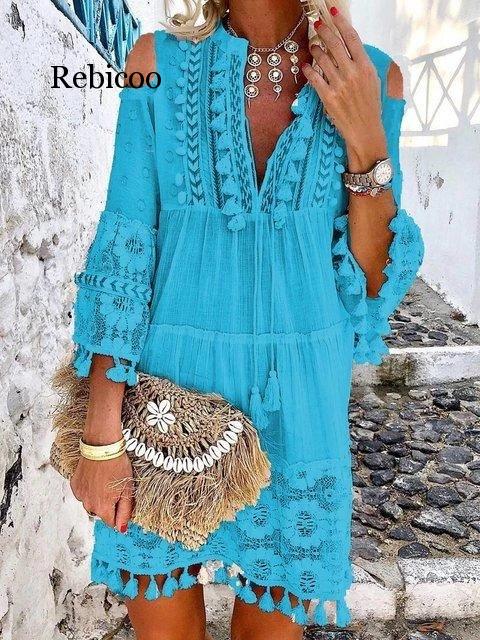 Valenzora | Boho Chic Lace Dress