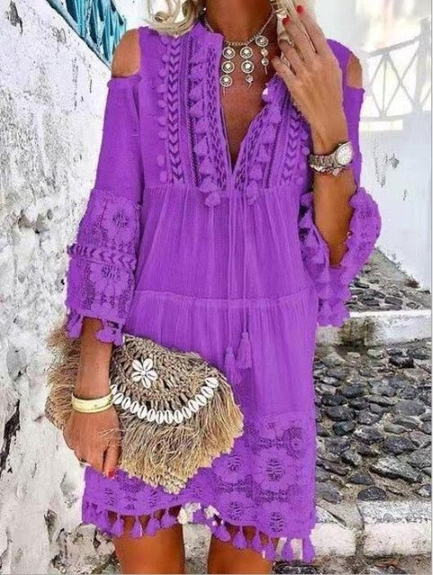 Valenzora | Boho Chic Lace Dress