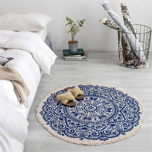 Valenzora | Boho-Strandteppich mit Quasten