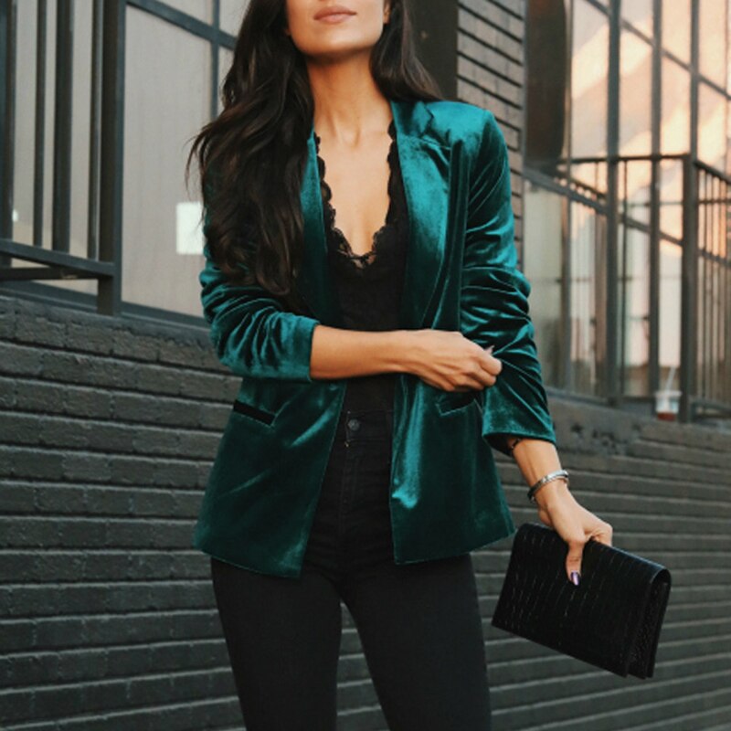Valenzora | Eleganter Samtblazer
