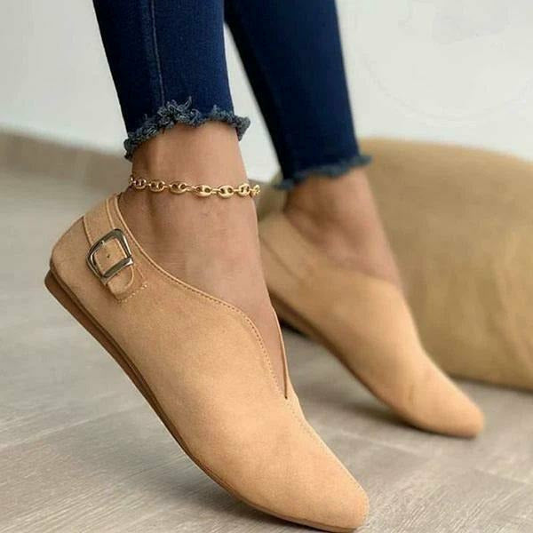 Valenzora | Flat suede casual shoes