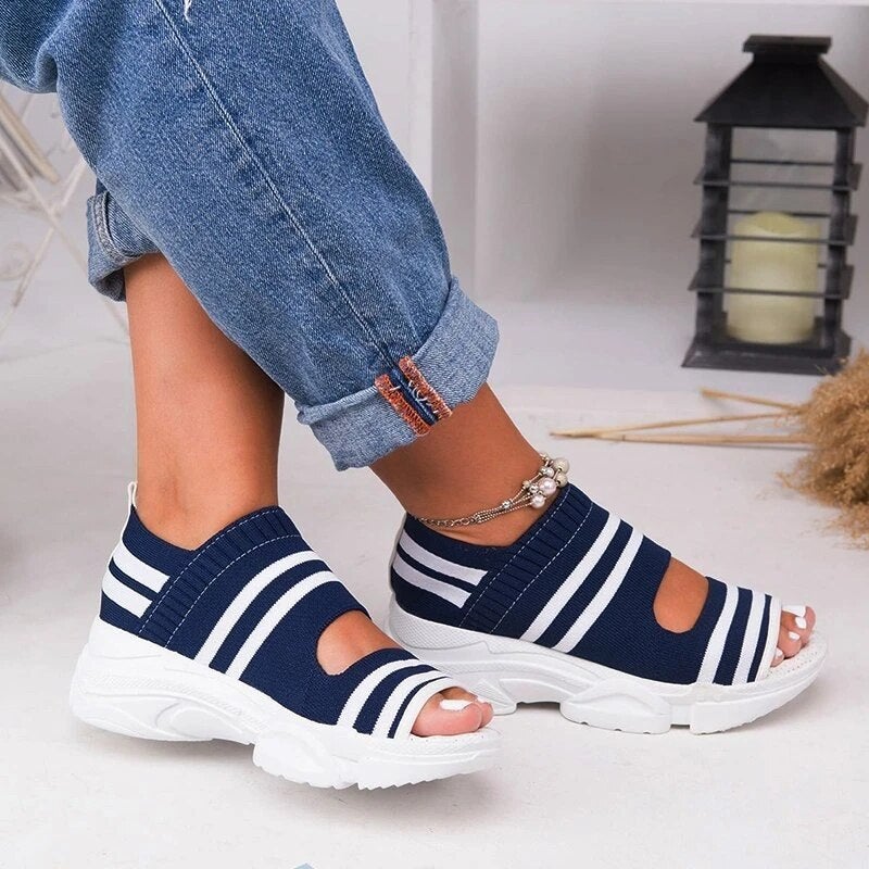 Valenzora | Canvas platform sandals