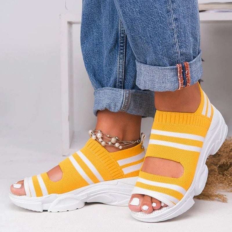 Valenzora | Canvas platform sandals