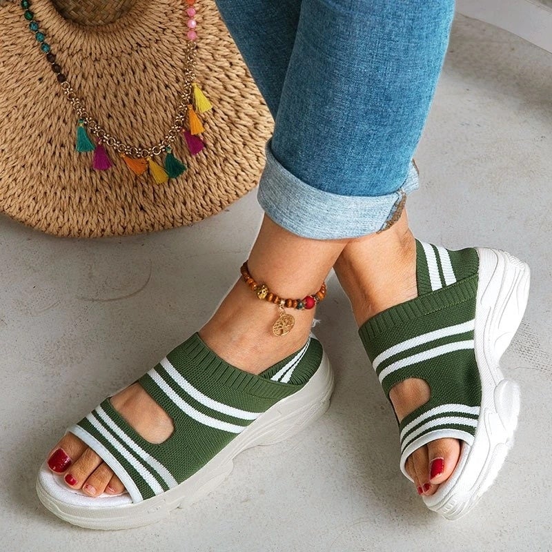 Valenzora | Canvas platform sandals