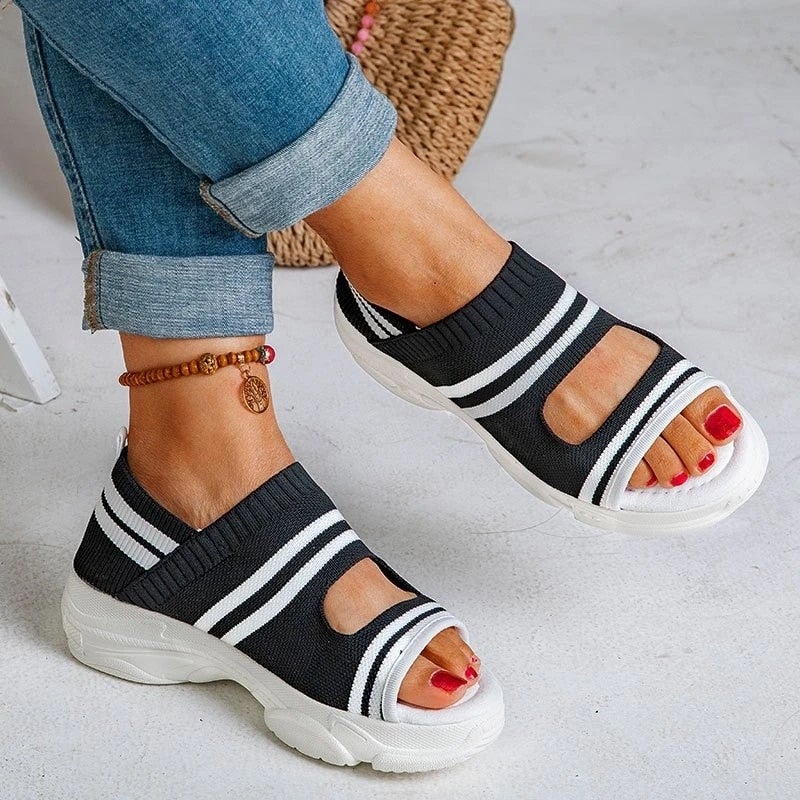 Valenzora | Canvas platform sandals