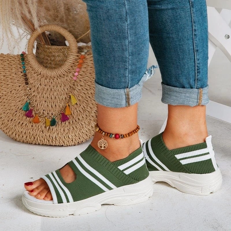 Valenzora | Canvas platform sandals