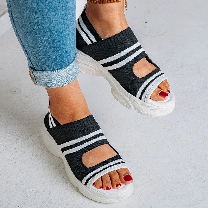 Valenzora | Canvas platform sandals