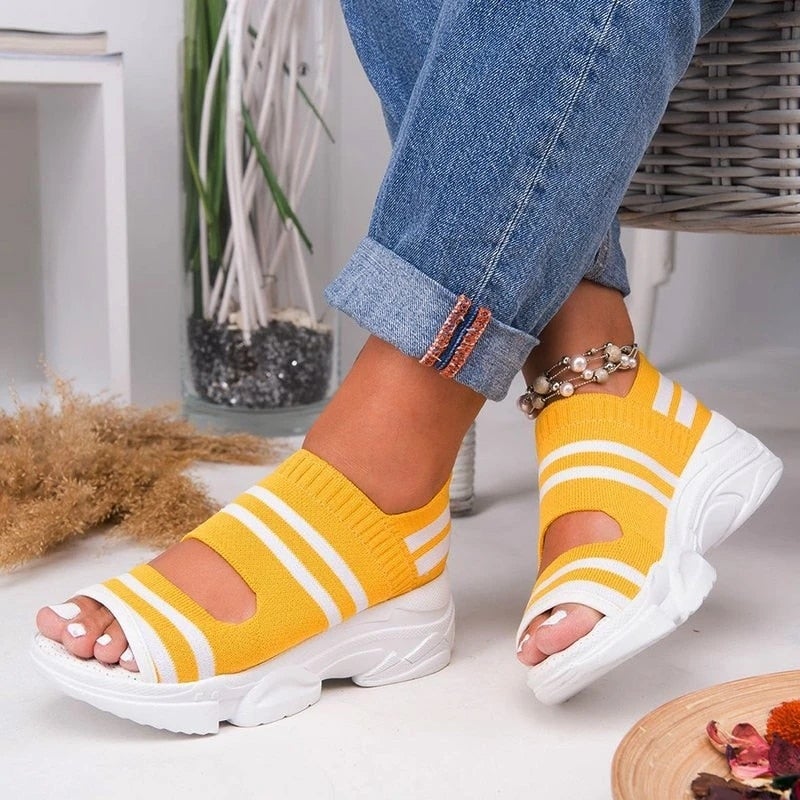 Valenzora | Canvas platform sandals
