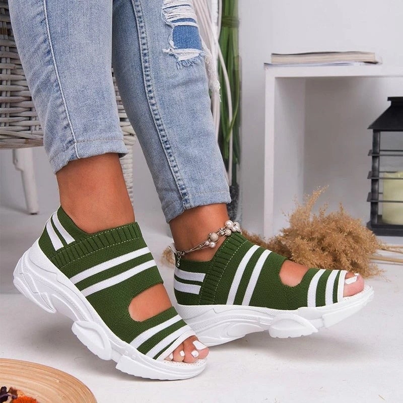 Valenzora | Canvas platform sandals